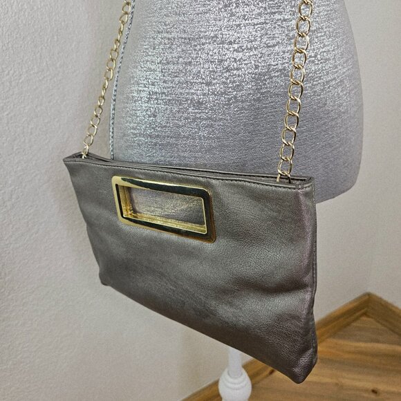 Imoshion Pewter Clutch Crossbody Purse - Picture 4 of 7